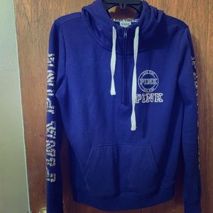 Zip up bling vs pink hoodie